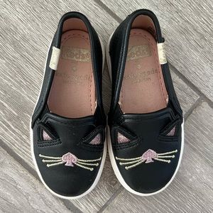 Keds x Kate Spade black cat sneakers for baby